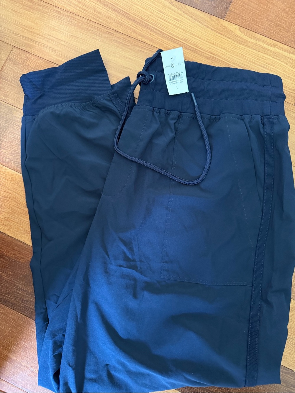 LOU&GREY women’s Navy Drawstring Active Pants NWT